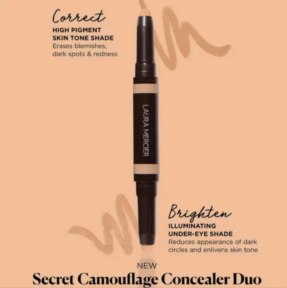 🌺Laura Mercier 1W Secret Camouflage Correct and Brighten Concealer Duo Stick